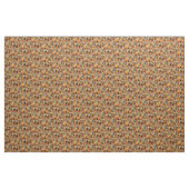 Tissu Arbre Abstrait brun d'automne (Yard)