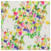 Tissu Arbre abstrait couleur aquarelle (Fermer)