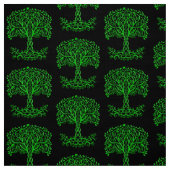 Tissu Arbre Celtique Vert De Vie (Échantillon)