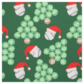 Tissu Arbre de baseball de Noël