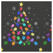 Tissu Arbre de Noël autiste (Fermer)