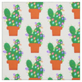 Tissu arbre de Noël de cactus (Échantillon)