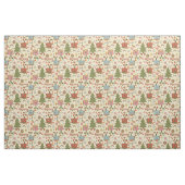 Tissu arbre de Noël disco rétro funky 1970 (Fat Quarter)