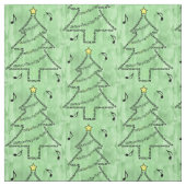 Tissu Arbre de Noël du texte de violon (Échantillon)