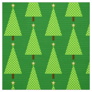 Tissu Arbre de Noël moderne de point de polka de vert de