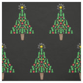 Tissu Arbre de Noël Pièce d'Échecs (Échantillon)