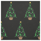 Tissu Arbre de Noël Softball Filles Femmes (Échantillon)