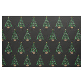 Tissu Arbre de Noël Softball Filles Femmes (Fat Quarter)