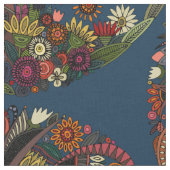 Tissu arbre de vie bleu (Fermer)