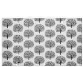 Tissu Arbre Fleur Stylisé - Gris Clair (Fat Quarter)