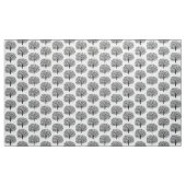 Tissu Arbre Fleur Stylisé - Gris Clair (Yard)