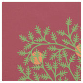 Tissu Arbre orange stylisé (Fermer)