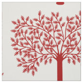 Tissu Arbre rouge stylisé (Échantillon)