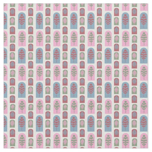 Tissu Arbres Art déco (Fermer)