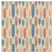 Tissu Arbres atomiques rétro (Fermer)