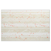 Tissu Arbres Blancs Et Pois Oranges (Fat Quarter)
