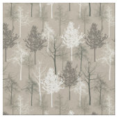 Tissu Arbres Brown crèmes (Fermer)
