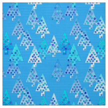 Arbres de Noël à fleurs modernes - bleu ciel