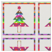 Tissu Arbres de Noël multicolores (Fermer)