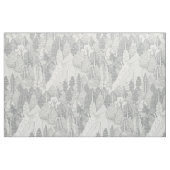 Tissu arbres NC argent (Fat Quarter)