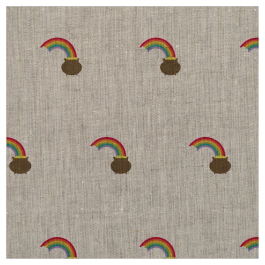 Tissu arc-en-ciel avec de l'or (Échantillon)