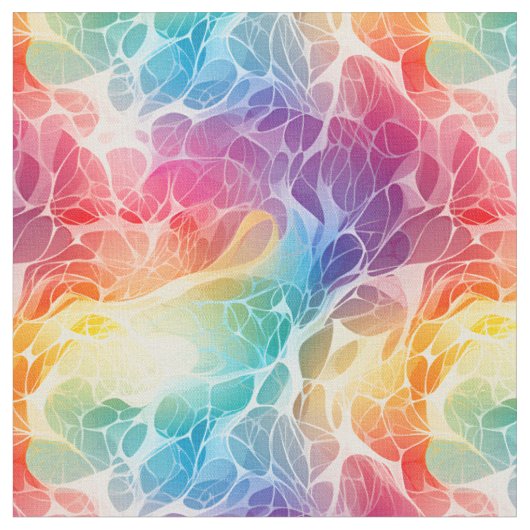 Tissu Arc-en-ciel brillant abstrait (Fermer)