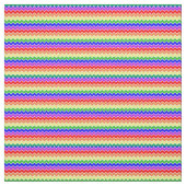 Tissu Arc-en-ciel Chevron rayures colorées (Échantillon)