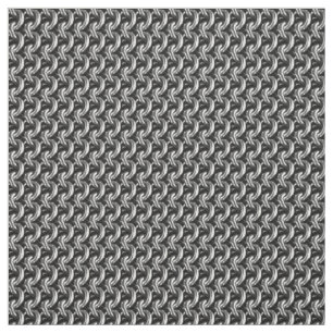 Tissu Argent Chainmaille Imprimer Goth Motif Fabric