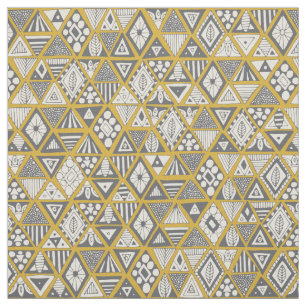 Tissu argent de jaune de geo d'ours du soleil
