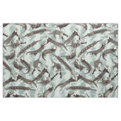 Tissu argent de loutres de mer (Fat Quarter)