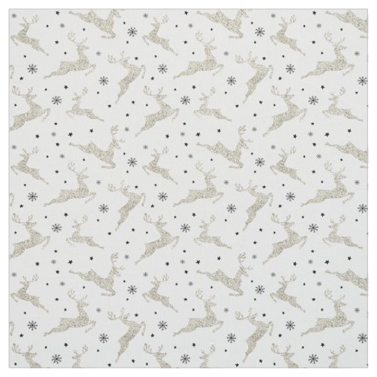 Tissu Argent Reindees (Échantillon)