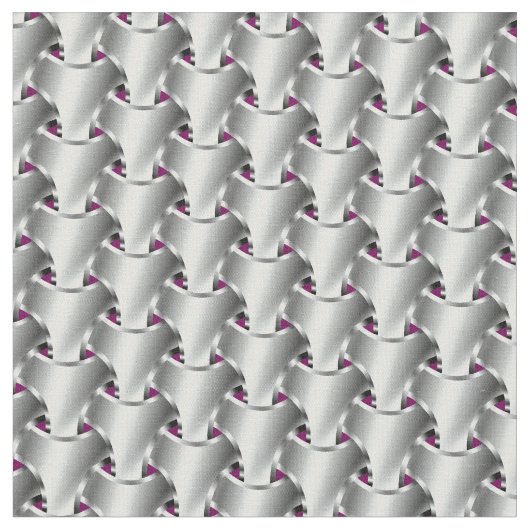 Tissu Argent sur la cotte de maille pourpre (Fermer)