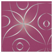 Tissu Argent sur magenta (Fermer)
