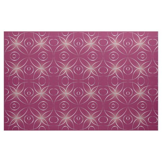 Tissu Argent sur magenta (Fat Quarter)