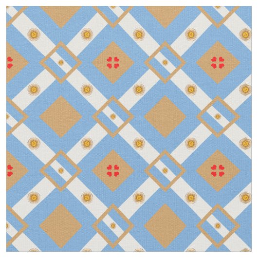 Tissu Argentine Flag & Argentine Mode textile branchée (Fermer)