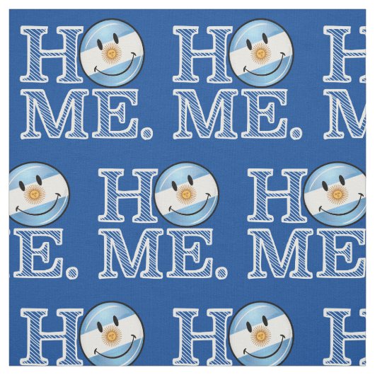 Tissu Argentine Smiling Flag House Warmer (Échantillon)