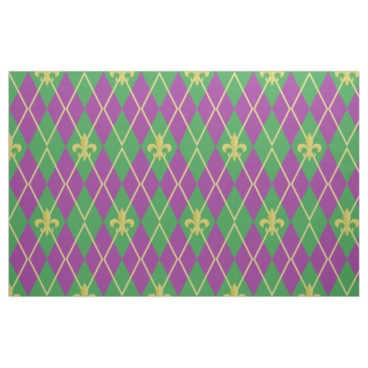 Tissu Argyle de Carnaval (Fat Quarter)