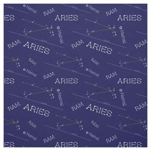 Tissu Aries de Zodiac Constellation (Échantillon)