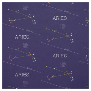 Tissu Aries de Zodiac Constellation