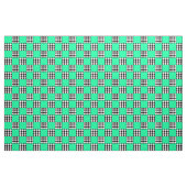 Tissu Arlequin blanc blanc vert Carré forme Textile (Yard)
