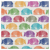 Tissu Armadillos colorés à motifs (Fermer)