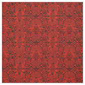 Tissu Armure celtique d'oiseau en rouge (Échantillon)
