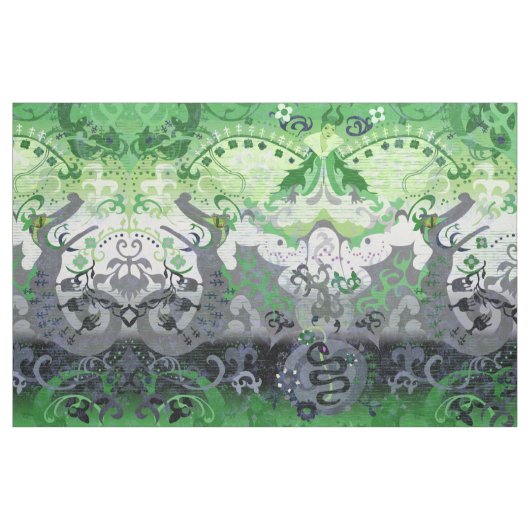 Tissu Aromantic Dragon Damask Aro Pride Drapeau Couleur  (Fat Quarter)