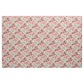 Tissu arrière - plan avec les oiseaux mignons (Fat Quarter)