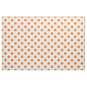 Tissu Arrière - plan blanc Pois orange (Fat Quarter)