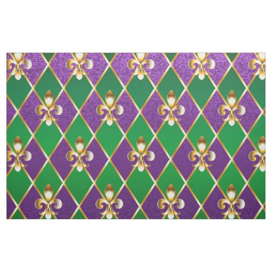 Tissu Arrière - plan de bijoux Mardi Gras (Yard)