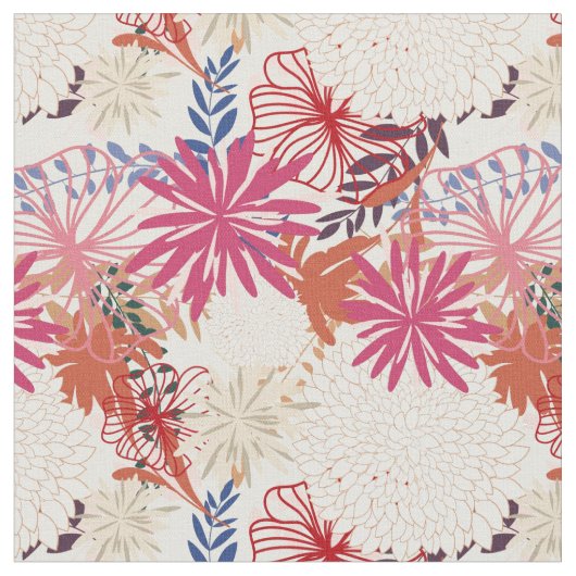 Tissu Arrière - plan floral 3 (Fermer)