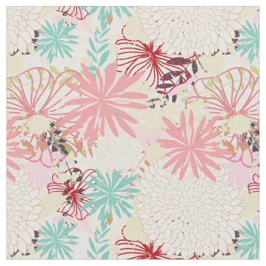 Tissu Arrière - plan floral 4 (Fermer)