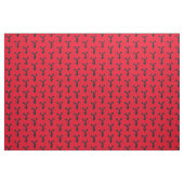 Tissu Arrière - plan rouge - Silhouette plus petite imag (Fat Quarter)