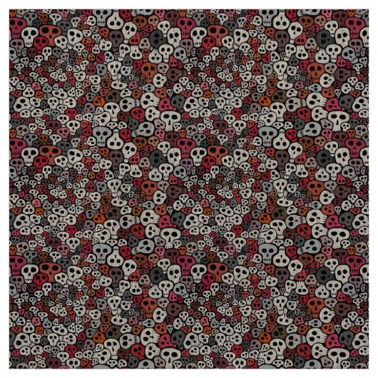 Tissu Arrière - plan sans couture de crânes (Échantillon)